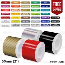 50mm 2" Roll PIN STRIPE Car Striping Trim Body Line TAPE Decal Vinyl Stickers