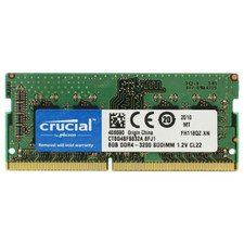 CRUCIAL 8GB DDR4 3200 MHz PC4-25600 Laptop SODIMM Non-ECC 260-Pin Memory RAM 8GB
