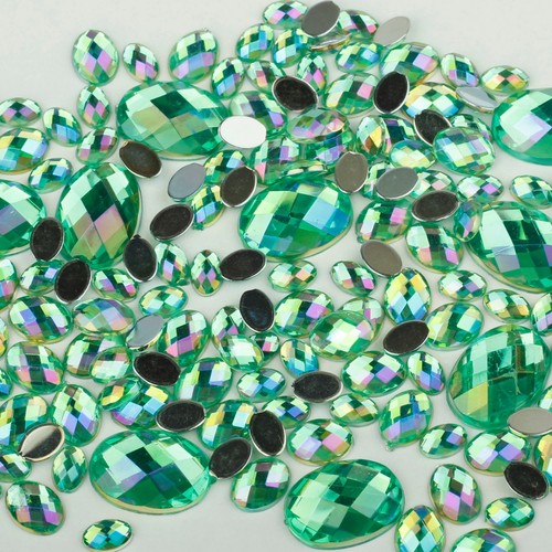 Large iridescent rhinestone - large,