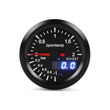 2" 52mm Digital & Pointer 7 Color LED Car Turbo Boost Meter Bar Pressure Gauge