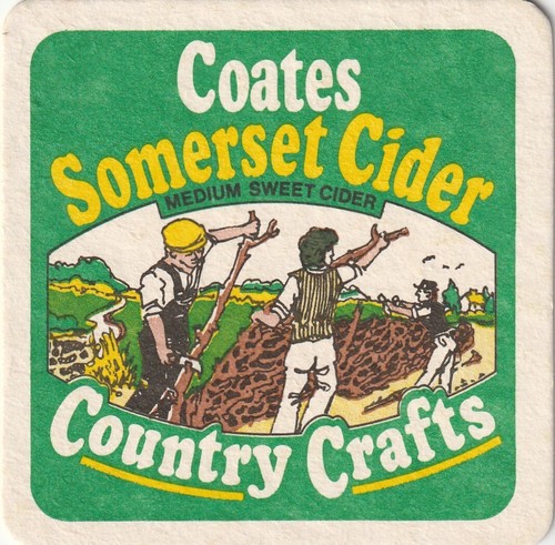 Beer mat coates cider - beer,
