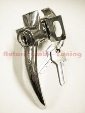 Chrome latch lock rear hood
