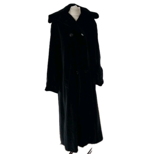 Vintage cotton velvet black - cotton,