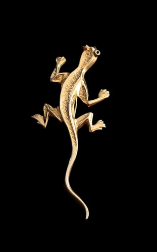 Rare vintage gold tone signed - vintage,