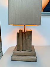 Resin bronze table lamp - resin,