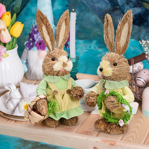 2pcs easter bunny ornament - 2pcs,