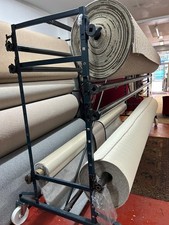 2.5m Free Standing Carpet Rack on Casters holds 6 carpet rolls