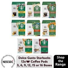 Nescafe Starbucks Coffee Pods (6 or 12 Servings) 3,6,9 or 12 Boxes