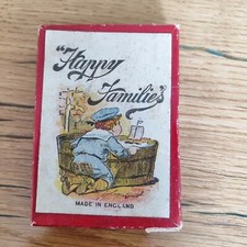ANTIQUE CARD GAME HAPPY FAMILIES SQUARE  PLAYING 36 CARDS 1910 UK 