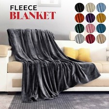 Reversible Fleece Throw Soft