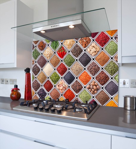 Printed glass kitchen - glass,