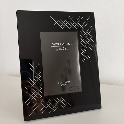 Black silver diamantés modern - black,