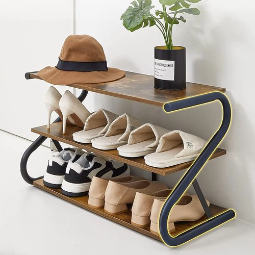 Shoe rack tier z - 3-tier, z-frame