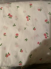 White & Ditsy Roses Double Duvet Cover - No Pillowcases
