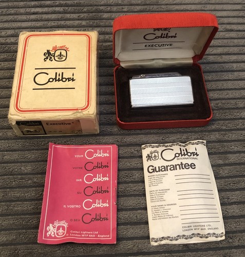 Vintage gas colibri lighter - vintage,
