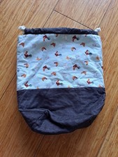 Handmade Cotton Drawstring Bag