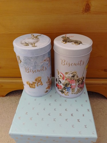Wrendale biscuit tins x2 - tins,