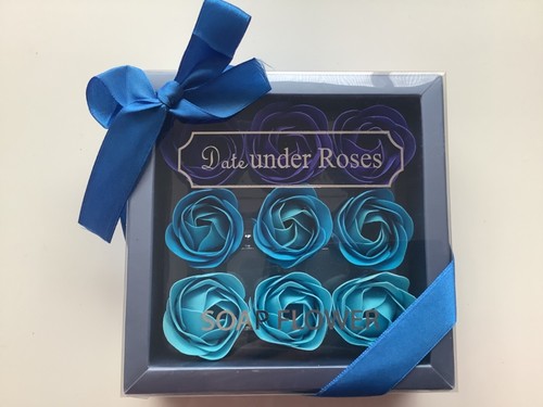 Soap flowers 9pcs box - soap,