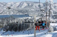Big Bear Lake, CA  Snow Lake