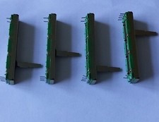 4 x B10K Stereo Slider 60mm used on DJ Mixers (Citronic. Numark, Pioneer etc)