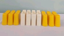TOMY Trackmaster 6 Yellow &4 White Bridge Track Support Risers