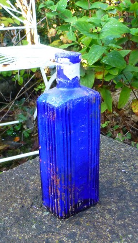 Antique vintage cobalt blue - antique,