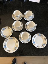 Vintage Crown Royal Bone China Floral Design Tea Set