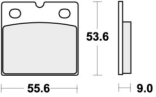Sbs brake pads front - brake, for