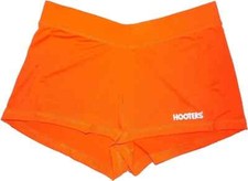 NEW! HOOTERS ORANGE SUPER SEXY UNIFORM SHORTS NEW LARGE 