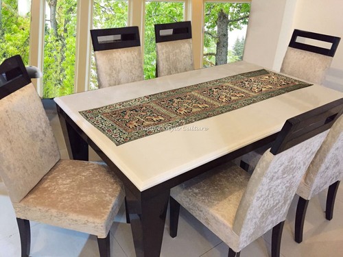 Decorative brocade table - decorative,