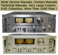Rotel Service Manuals Owners