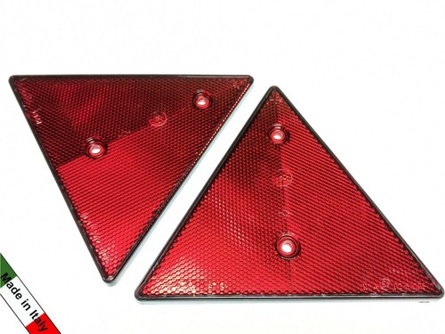 Red safety triangle reflectors - triangle,
