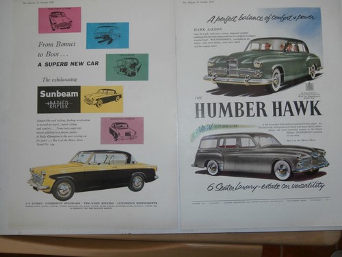 Sunbeam rapier humber hawk - humber,