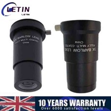 Universal 5X & 3X Telescope Barlow Lens For Celestron 1.25inch Eyepiece Set UK