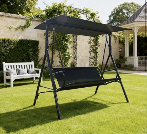 Steel frame patio swing chair - steel,