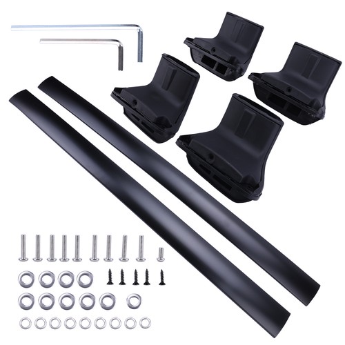 Black roof cross bars full - black,