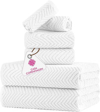 Wave Textured 6 Piece Towel