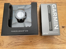 Garmin Forerunner 610 watch with charging cable & heart rate monitor