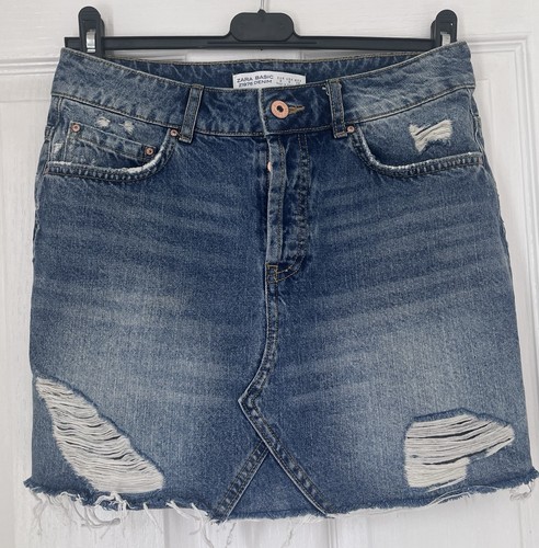 Zara blue denim mini - blue,