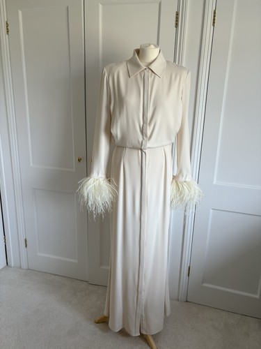 Roland mouret ivory feather - roland,