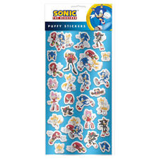 Sonic The Hedgehog Stationery Stickers Sheet 27 Puffy Stickers Party Bag Fillers