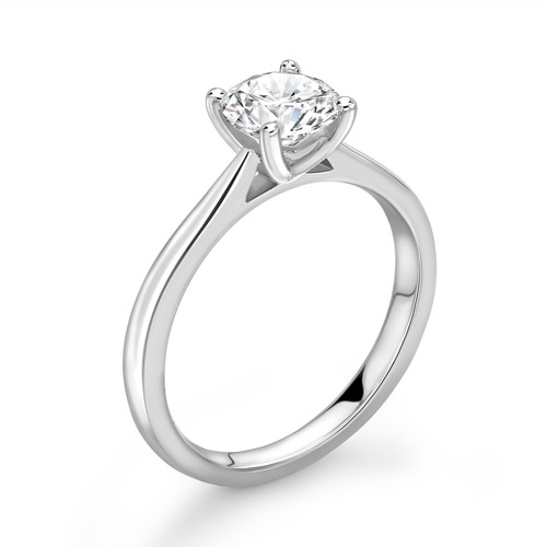 Round diamond solitaire - diamond,