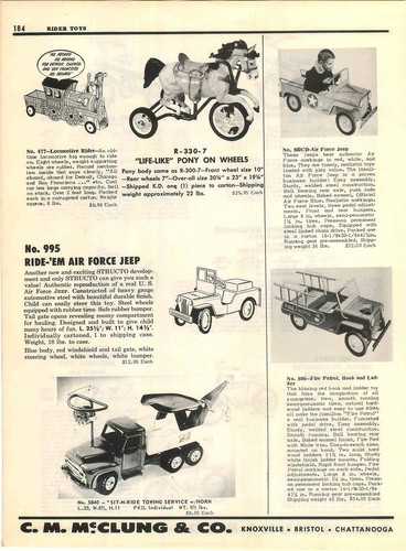 1957 advert structo ride - ride, em