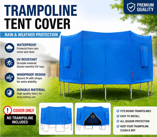 Round trampoline cover rain - trampoline,