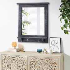 Vintage Art Mirror Dark Grey