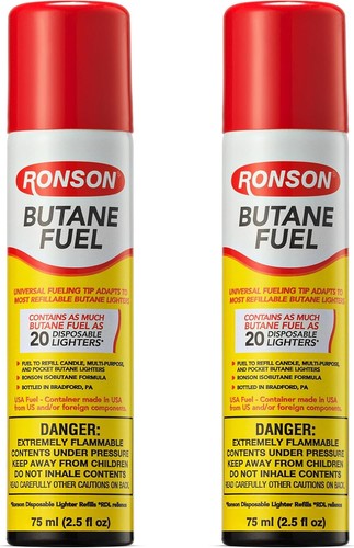 Ronson butane fuel refill 75ml - ronson,