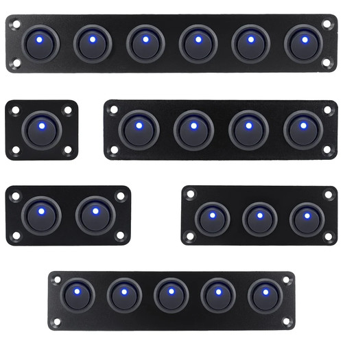 6 gang 3 pin rocker - 6,