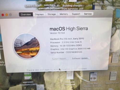 Macbook pro 2011 - macbook, 13”