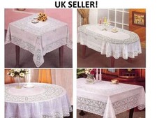 VINYL LACE TABLECLOTH DINING