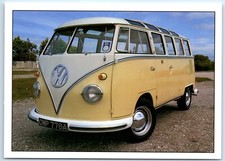 Postcard VW Volkswagen 23 Window Samba Bus